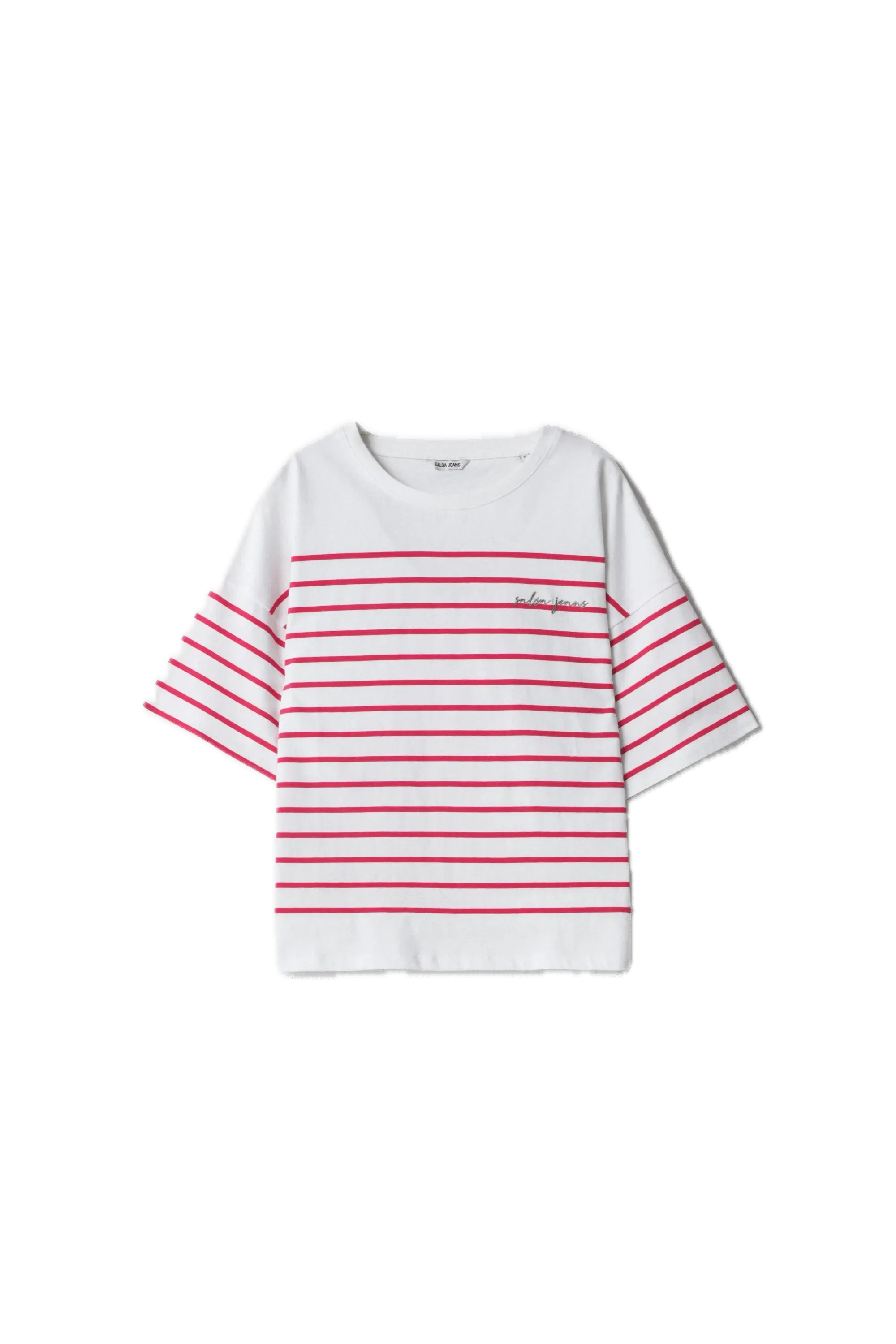 Camiseta Salsa Jeans de Rayas con Branding