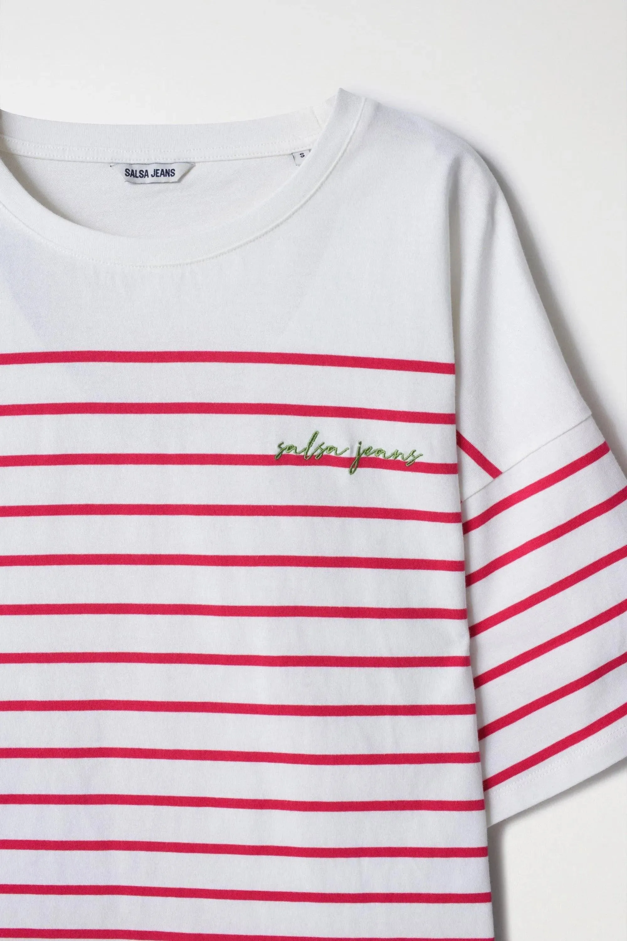 Camiseta Salsa Jeans de Rayas con Branding