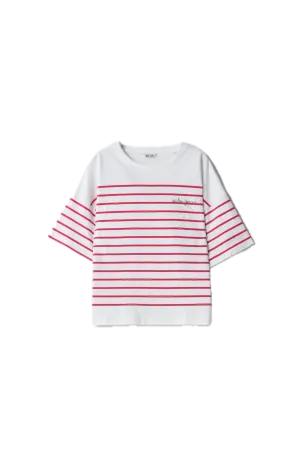 Camiseta Salsa Jeans de Rayas con Branding