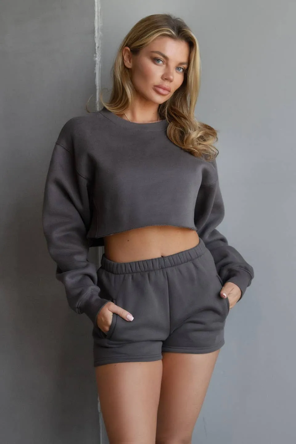 CASUAL HIGH WAISTED SHORTS (PH26411-MOMO )
