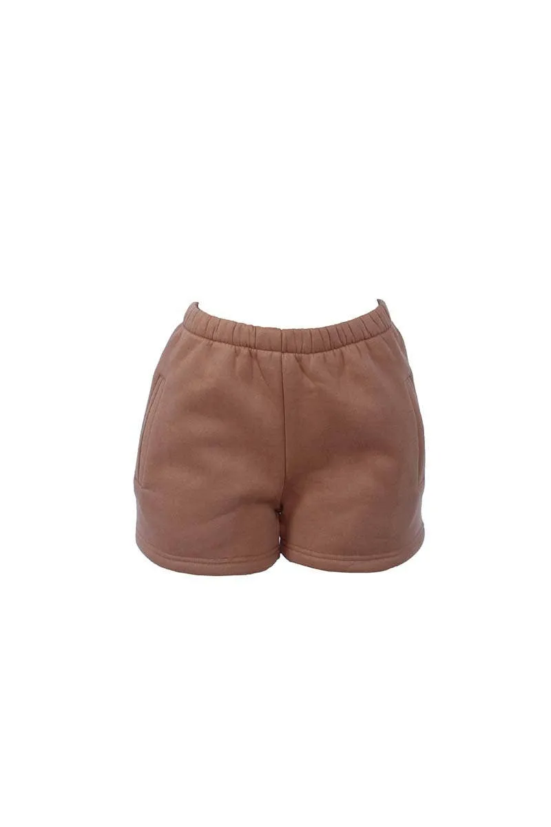 CASUAL HIGH WAISTED SHORTS (PH26411-MOMO )