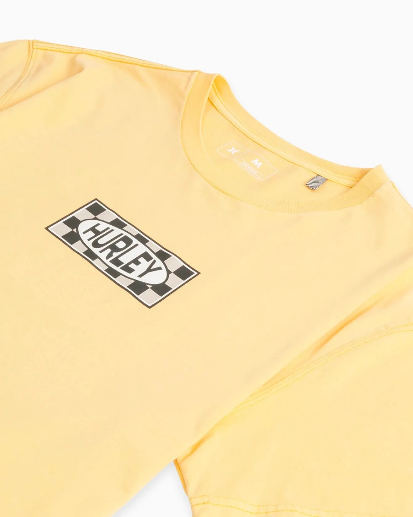 Check Tee- Ochre