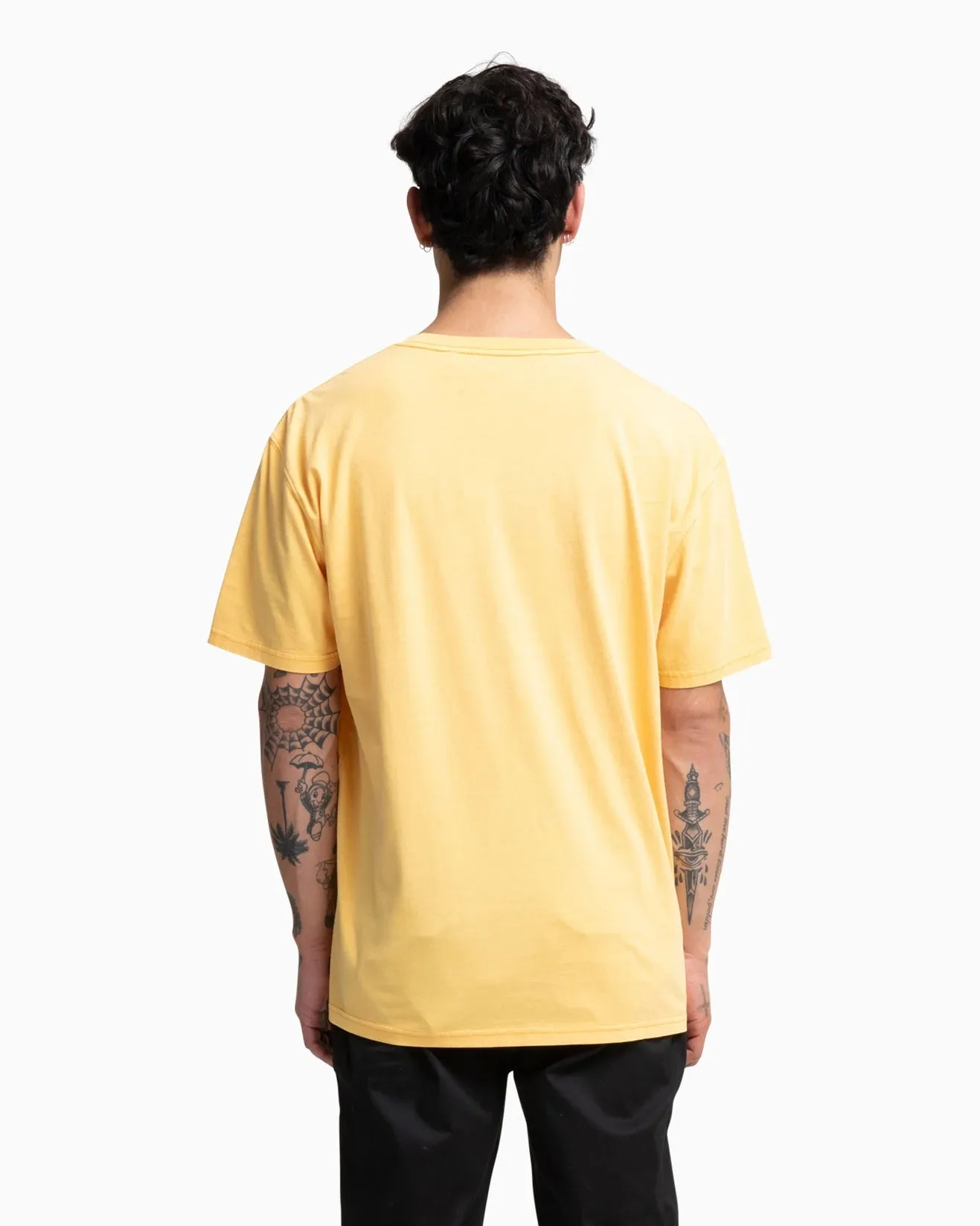 Check Tee- Ochre