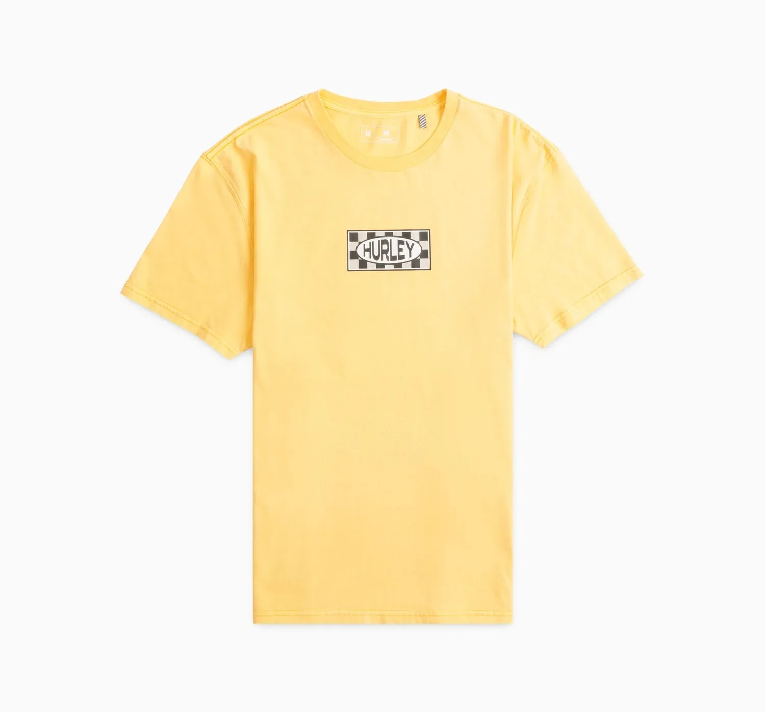 Check Tee- Ochre