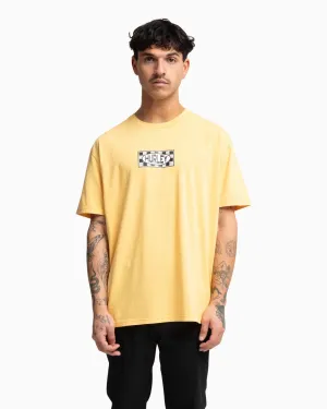 Check Tee- Ochre