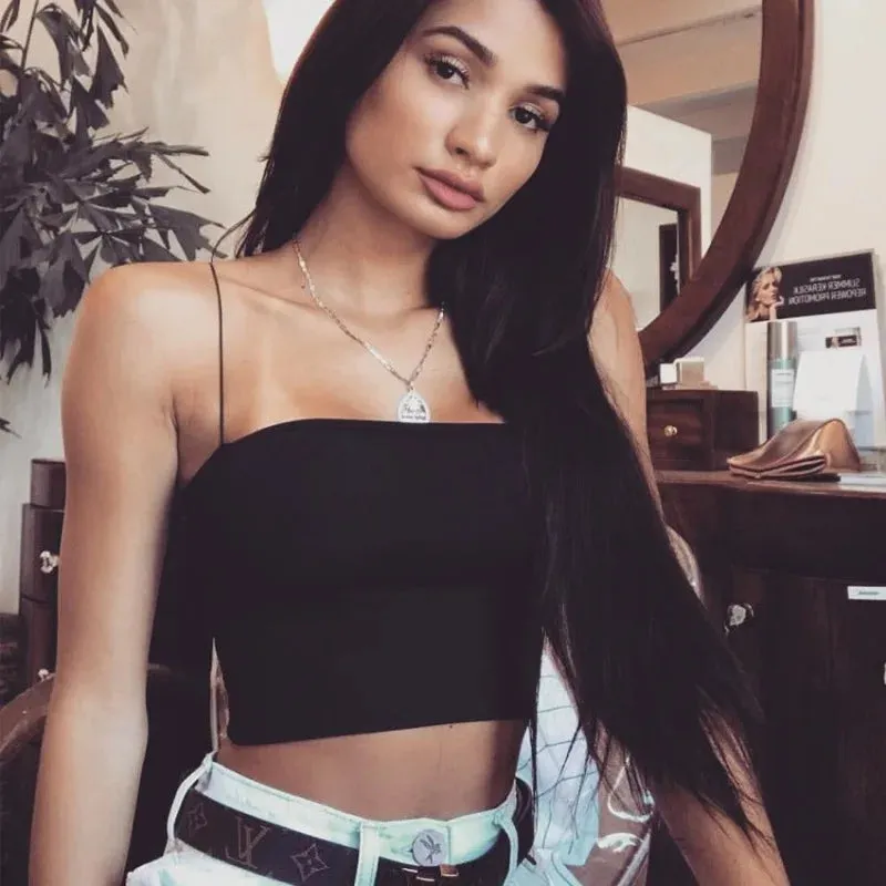 Chic Women's Spaghetti Crop Top | Sexy Cami