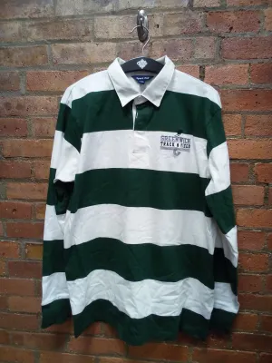 CLEARANCE - GREENWICH TRACK & FIELD LONG SLEEVE RUGBY POLO - SIZE LARGE