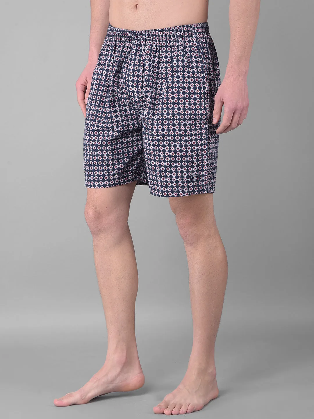 COBB NAVY RED PRINTED SHORTS