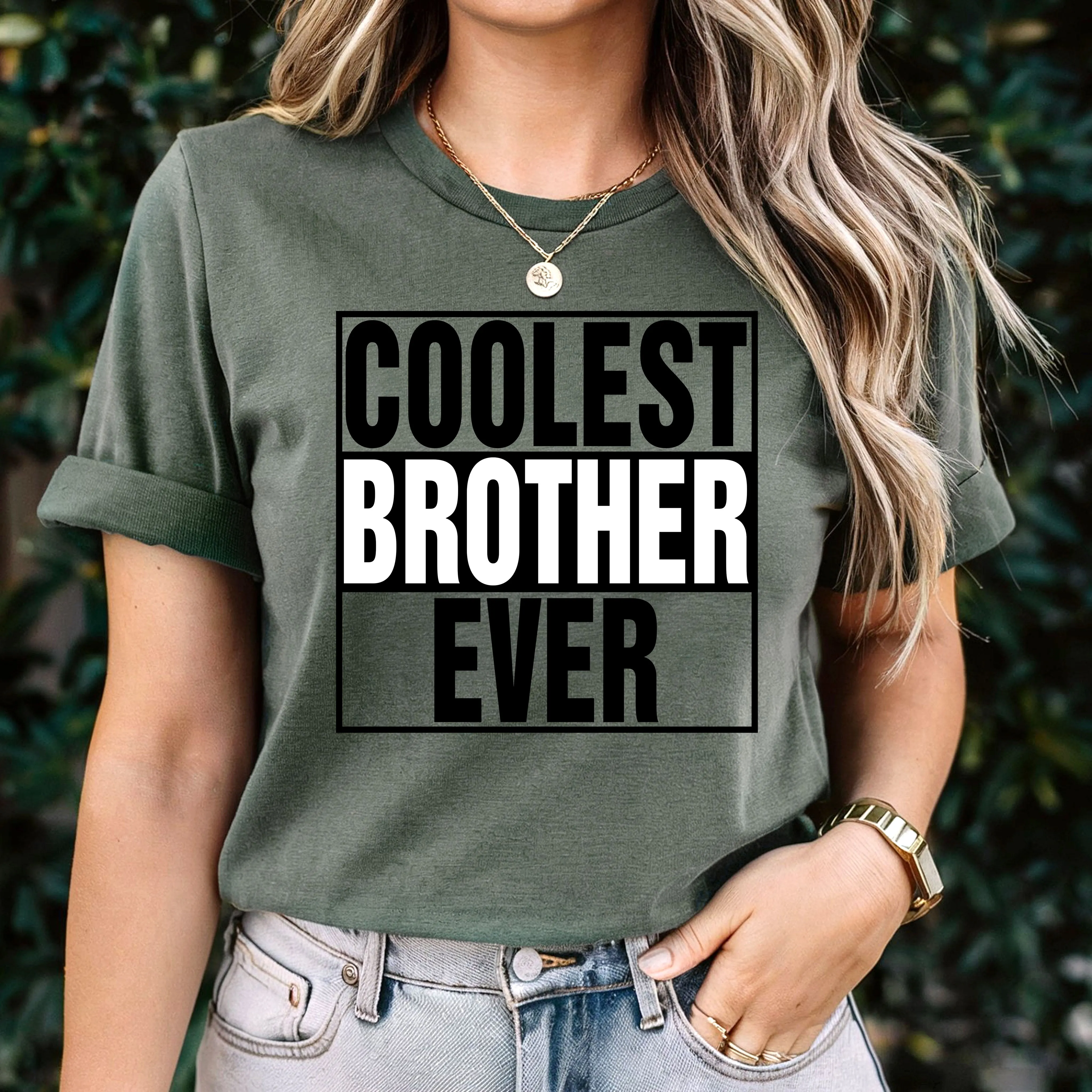 Comfort Colors Big Brother Shirt, Coolest Brother Ever Shirt, Brother Tshirt, Mens Clothing, Family Shirt, Graphic Tees, Christmas Gifts