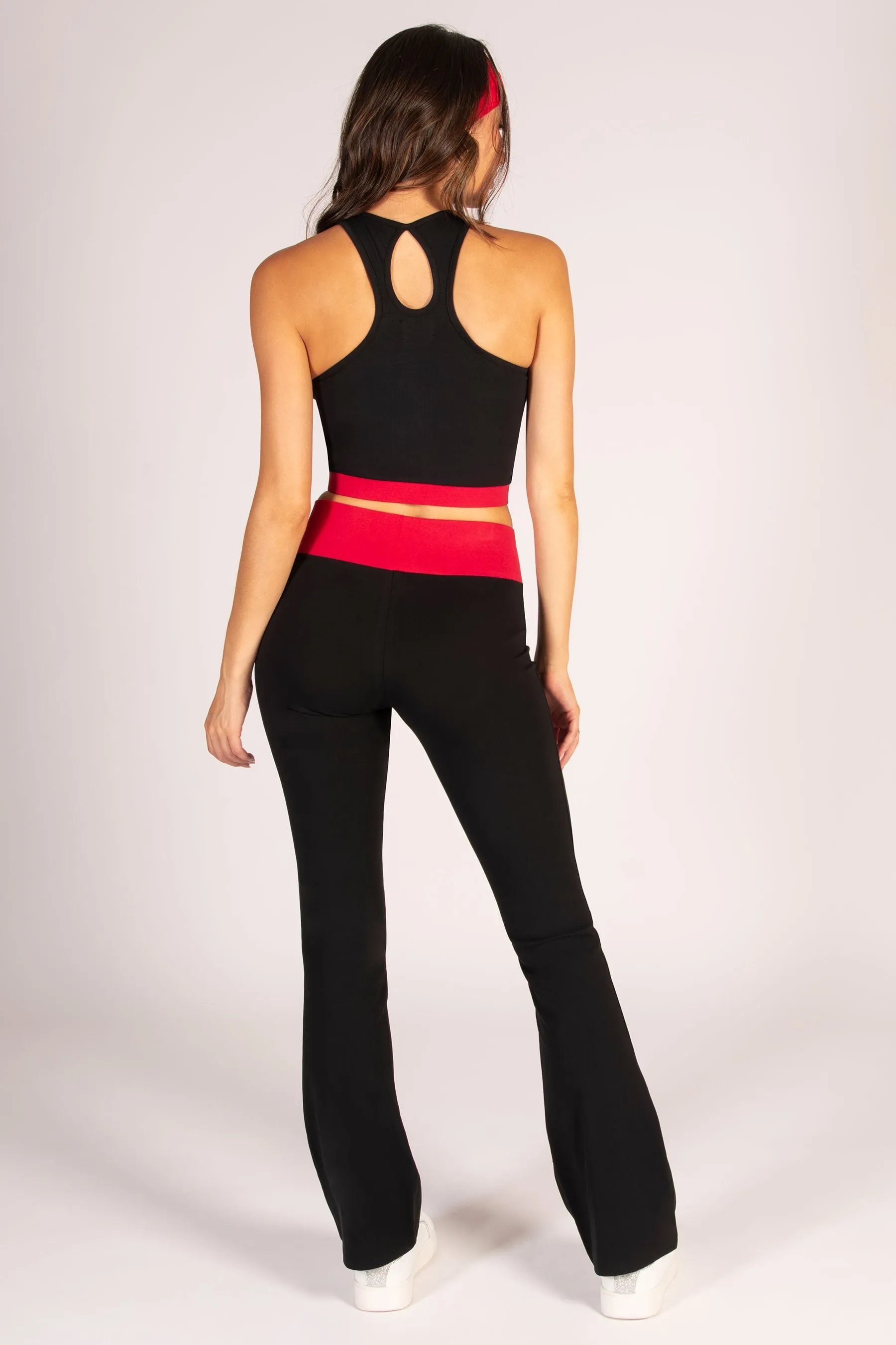 Contrast Band Jersey Trousers