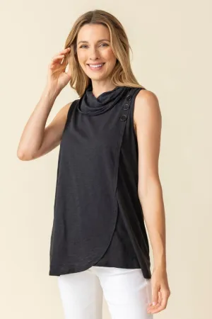Cotton Pebble Sleeveless Cowl