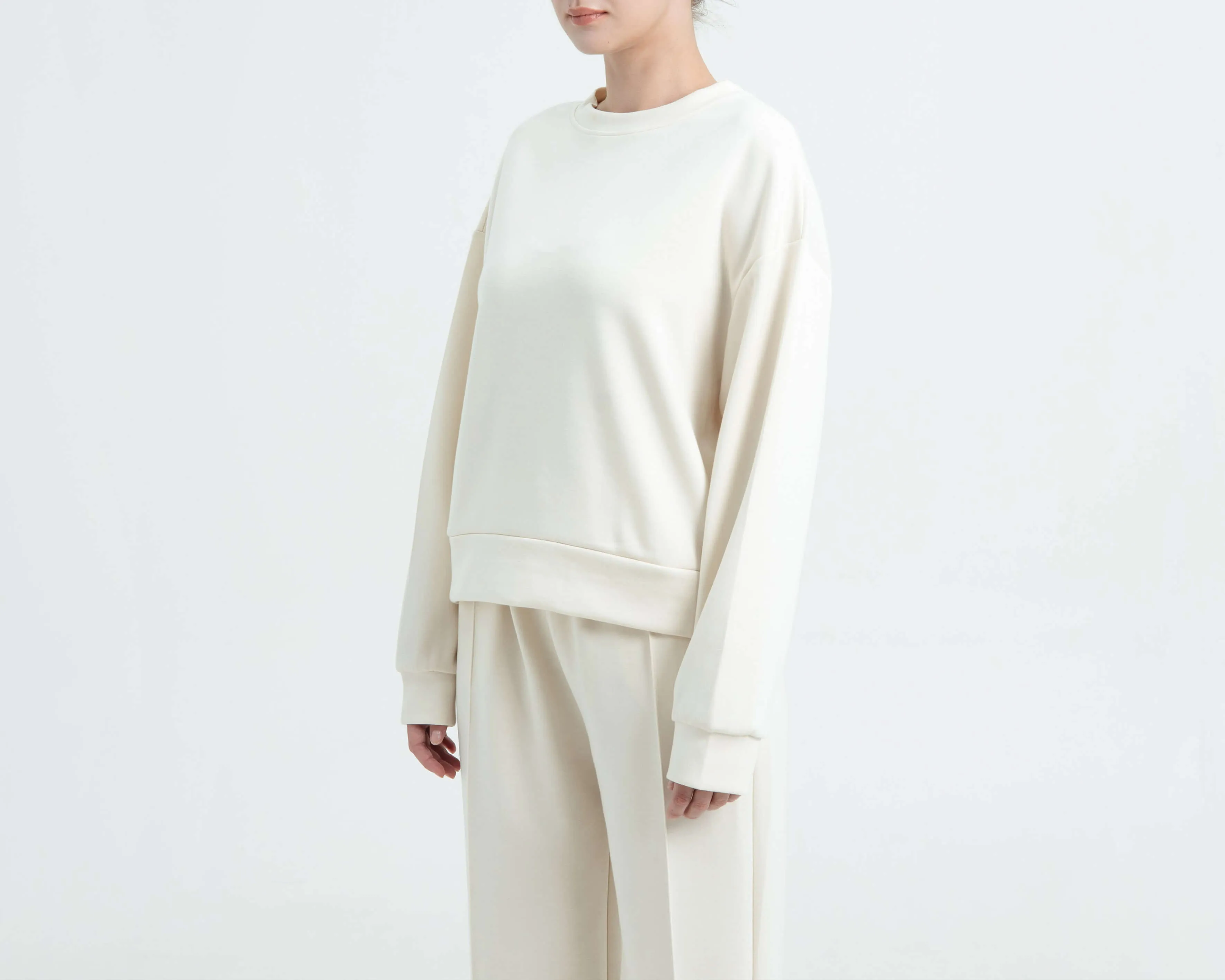 Cream Bamboo Lyocell Long Set
