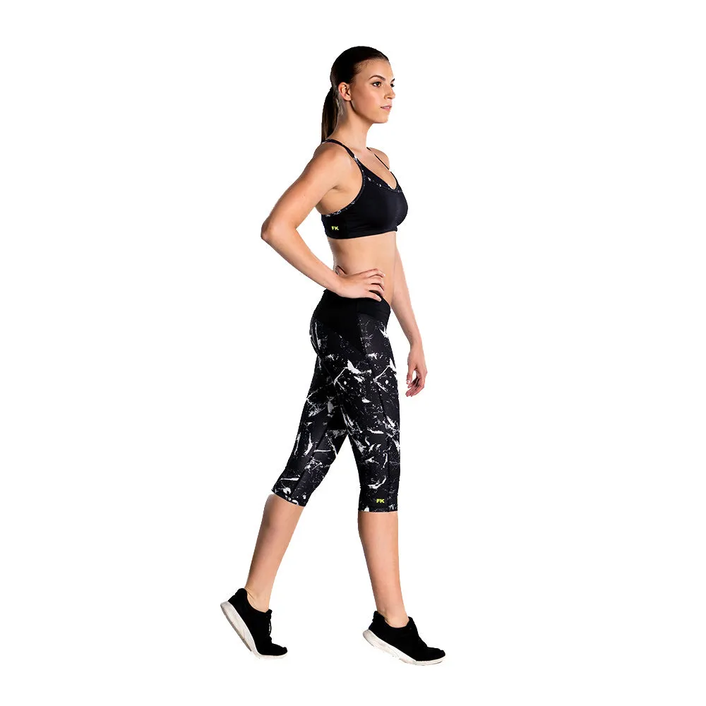 Crop Top Training Strap In Night Fire