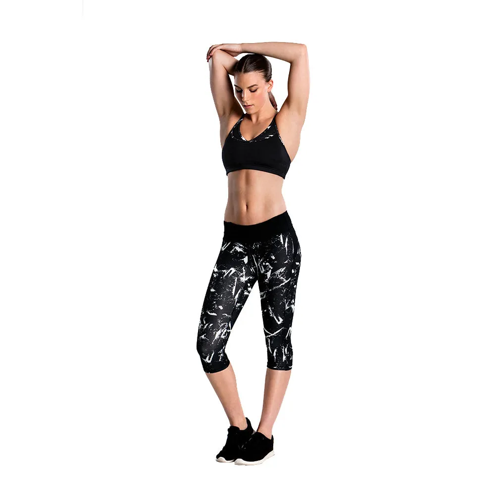 Crop Top Training Strap In Night Fire