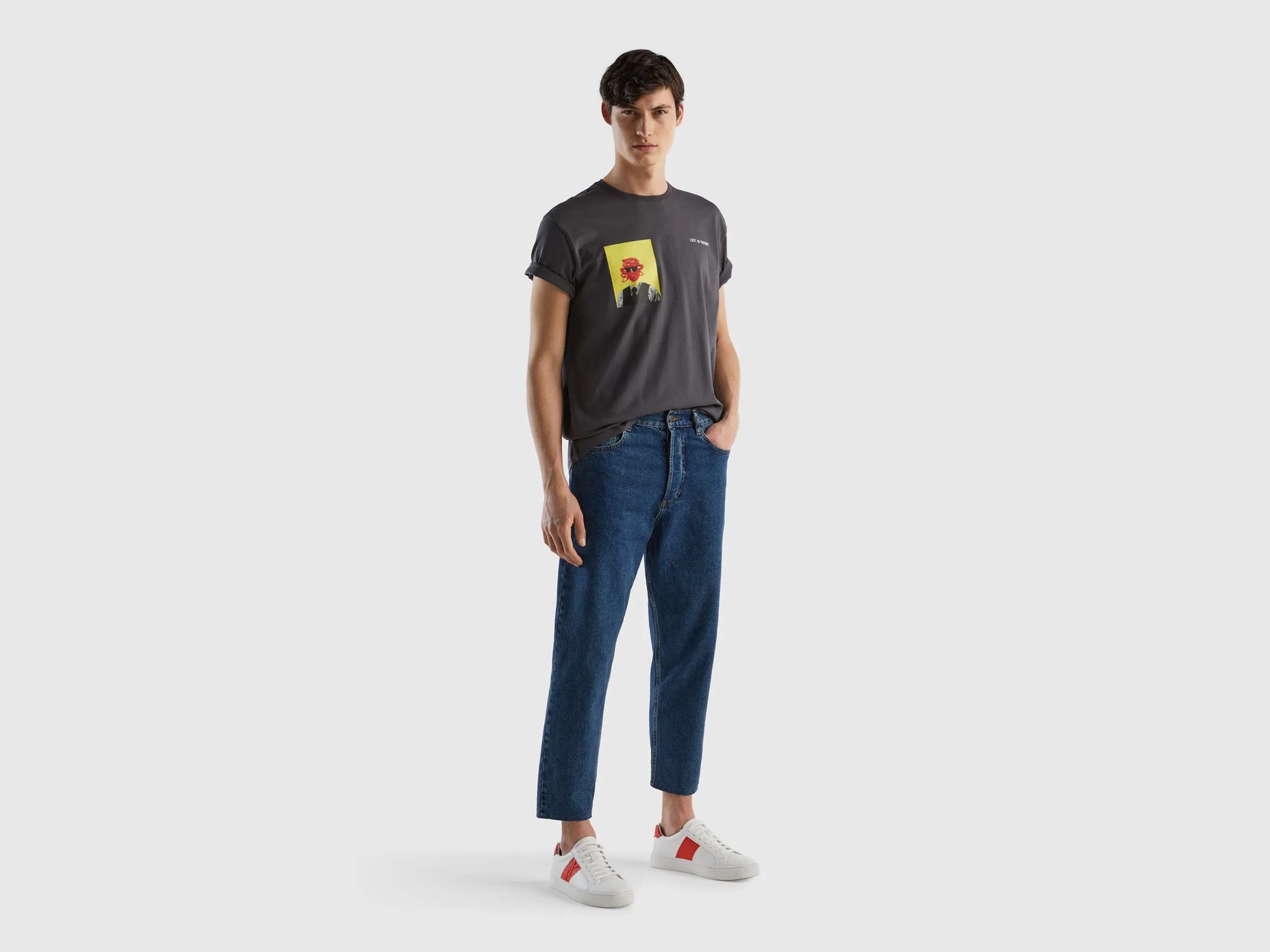 CROPPED LOOSE FIT JEANS