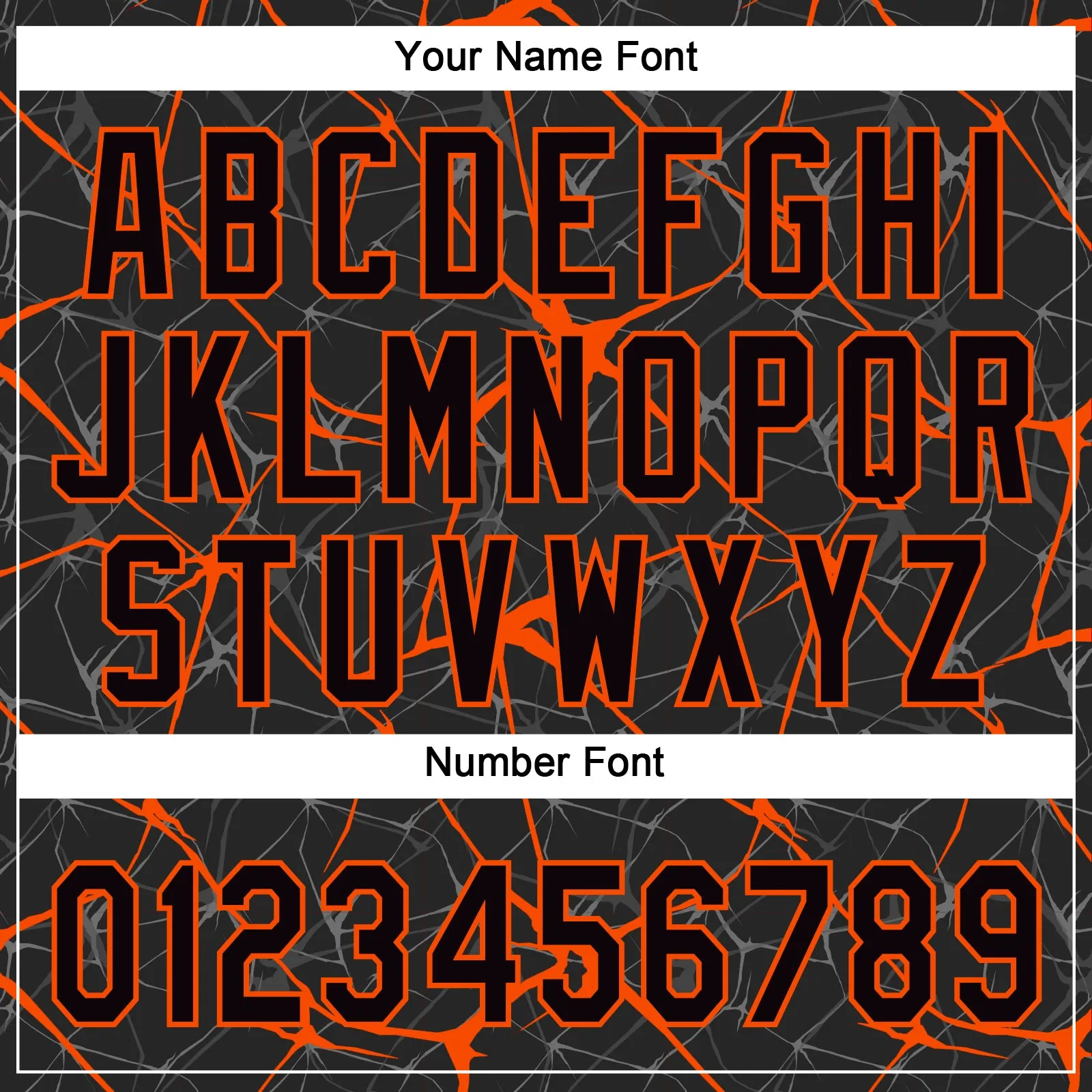 Custom Black Orange 3D Pattern Abstract Network Two-Button Unisex Softball Jersey