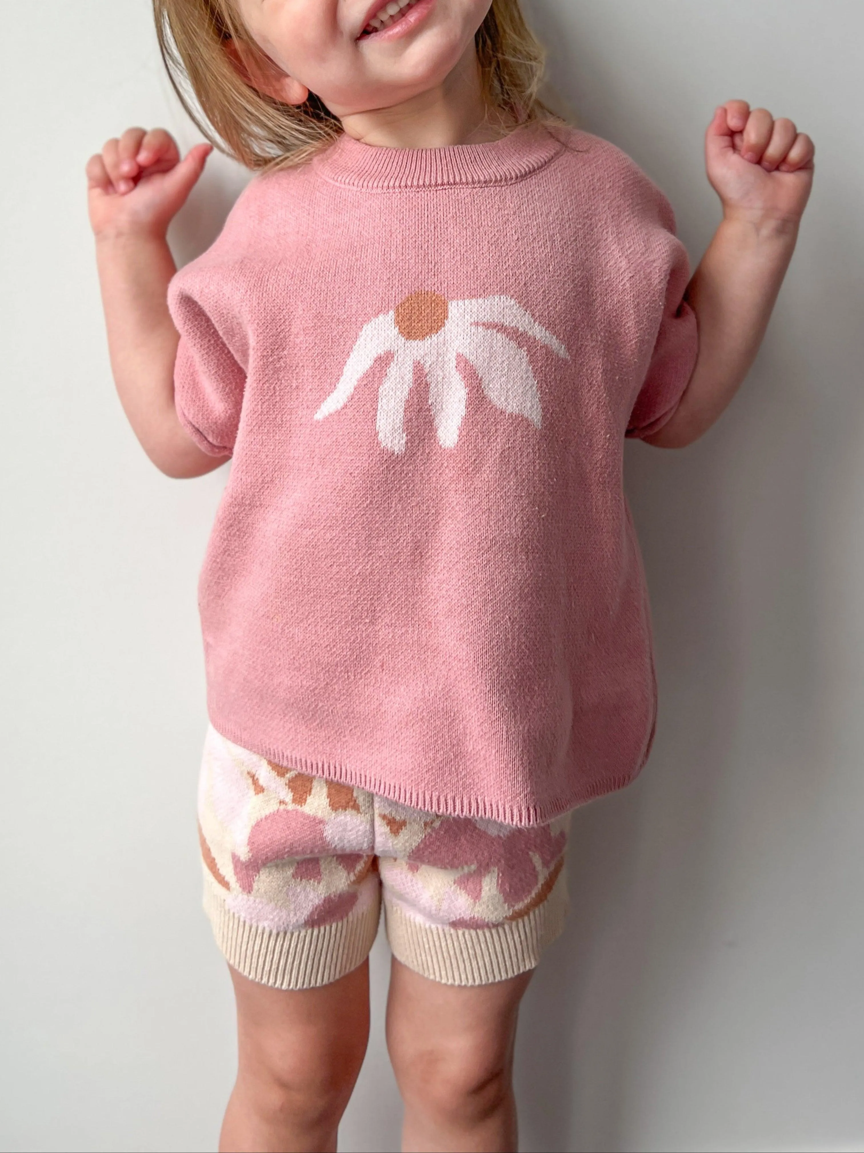 Daisy Pops Knit Shorts