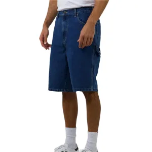DICKIES 11" RELAXED FIT DENIM CARPENTER SHORTS STONED WASHED INDIGO