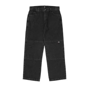 DICKIES 85-283 DOUBLE KNEE LOOSE FIT DENIM PANT - BLACK