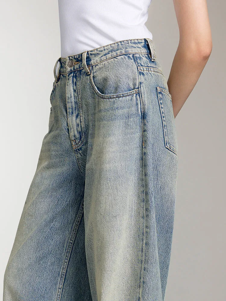 Distressed Loose Fit Jeans