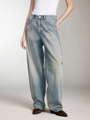 Distressed Loose Fit Jeans