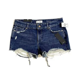 DL1961 Renee Cut Off Short Raw Hem Denim Low Rise Destructed Sz 30 NWT $128