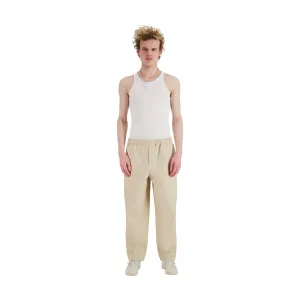 Ed Unlined Cotton Drawstring Trousers Beige