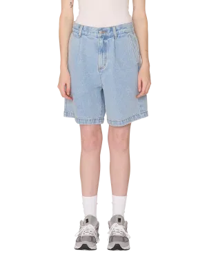 ELI II DENIM PLEATED SHORT