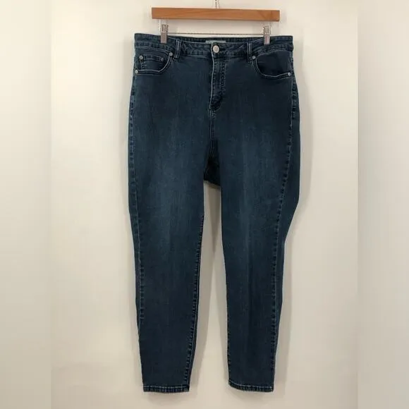 ELOQUII 18V Olivia Sculpting Skinny Jeans Viola Fit 0480