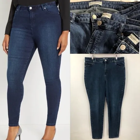 ELOQUII 18V Olivia Sculpting Skinny Jeans Viola Fit 0480