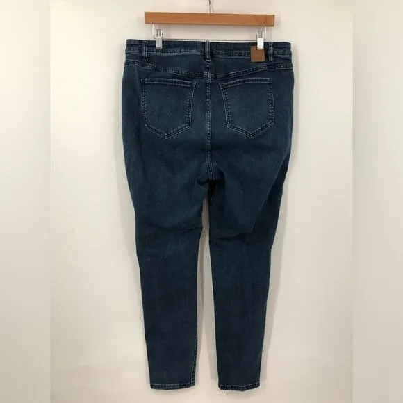 ELOQUII 18V Olivia Sculpting Skinny Jeans Viola Fit 0480