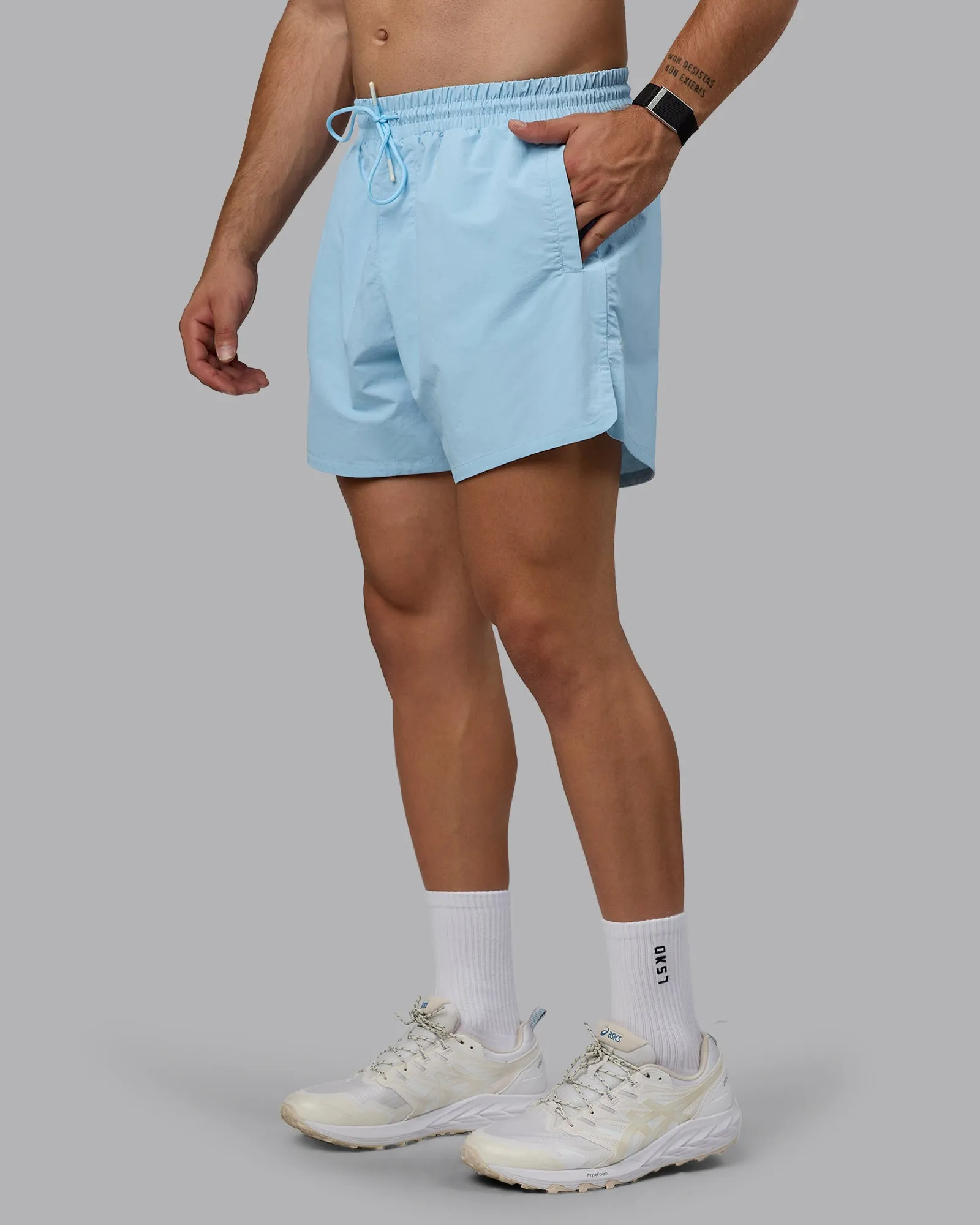 Enjoy The Journey 5" Shorts - Glacial Blue