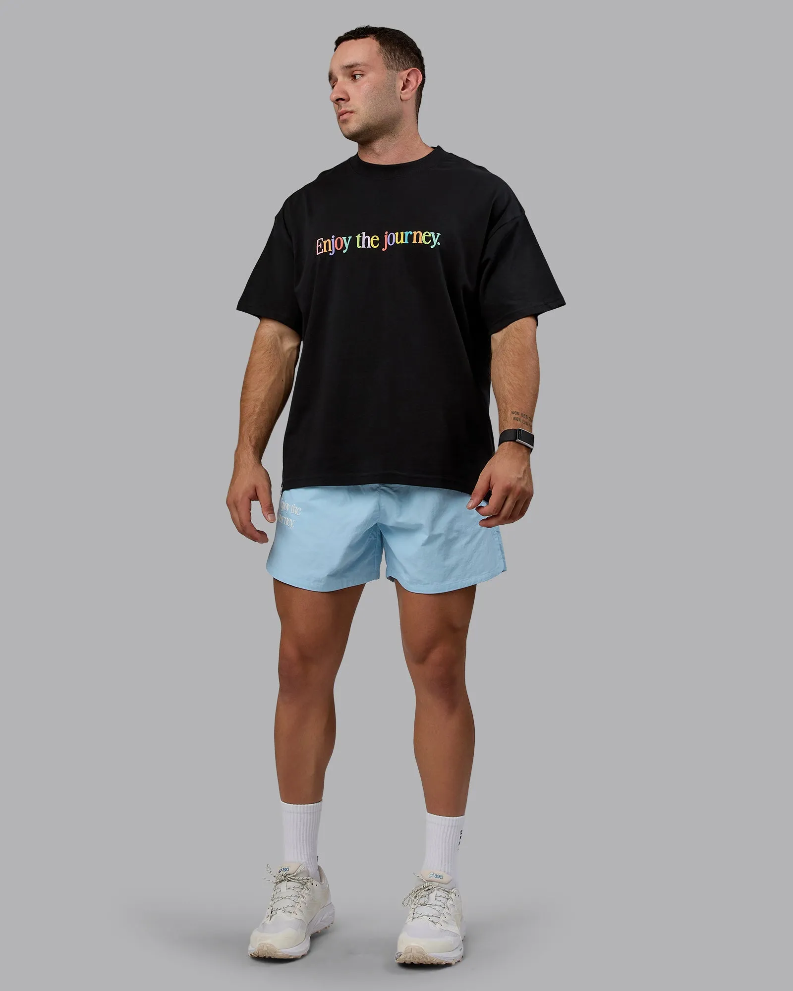 Enjoy The Journey 5" Shorts - Glacial Blue