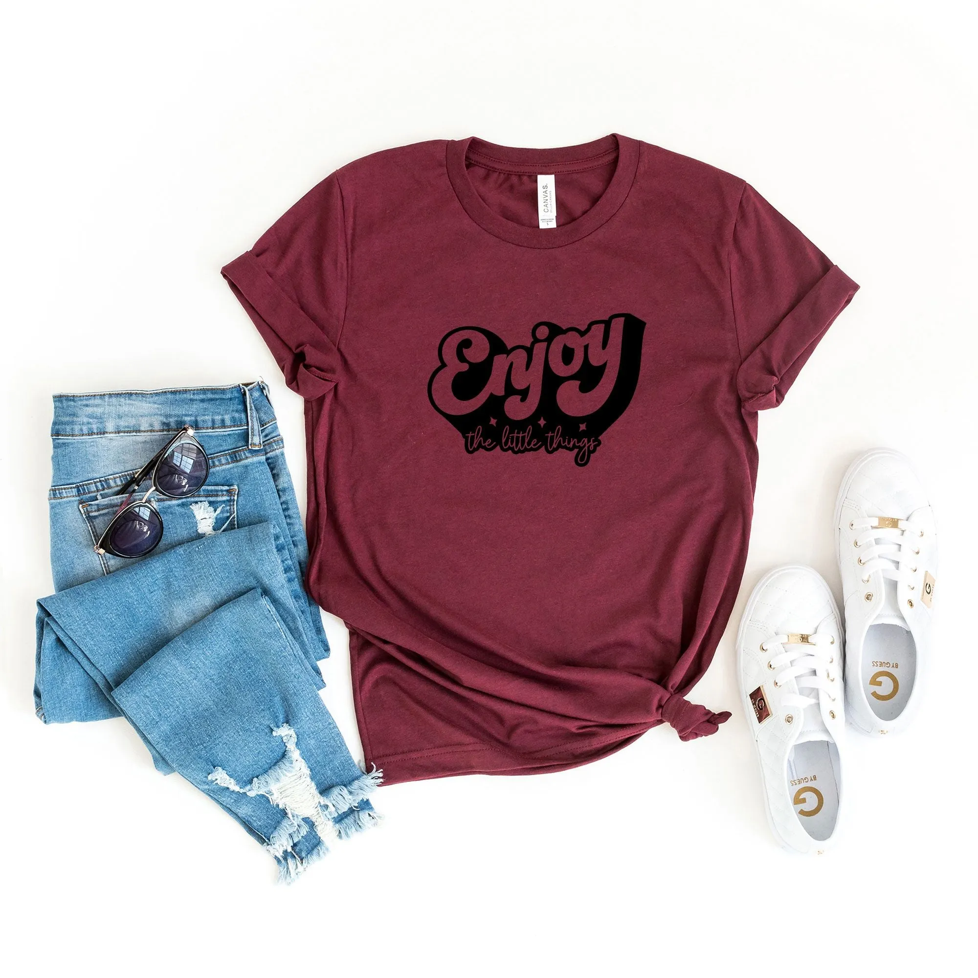 Enjoy The Little Things | Short Sleeve Crew Neck