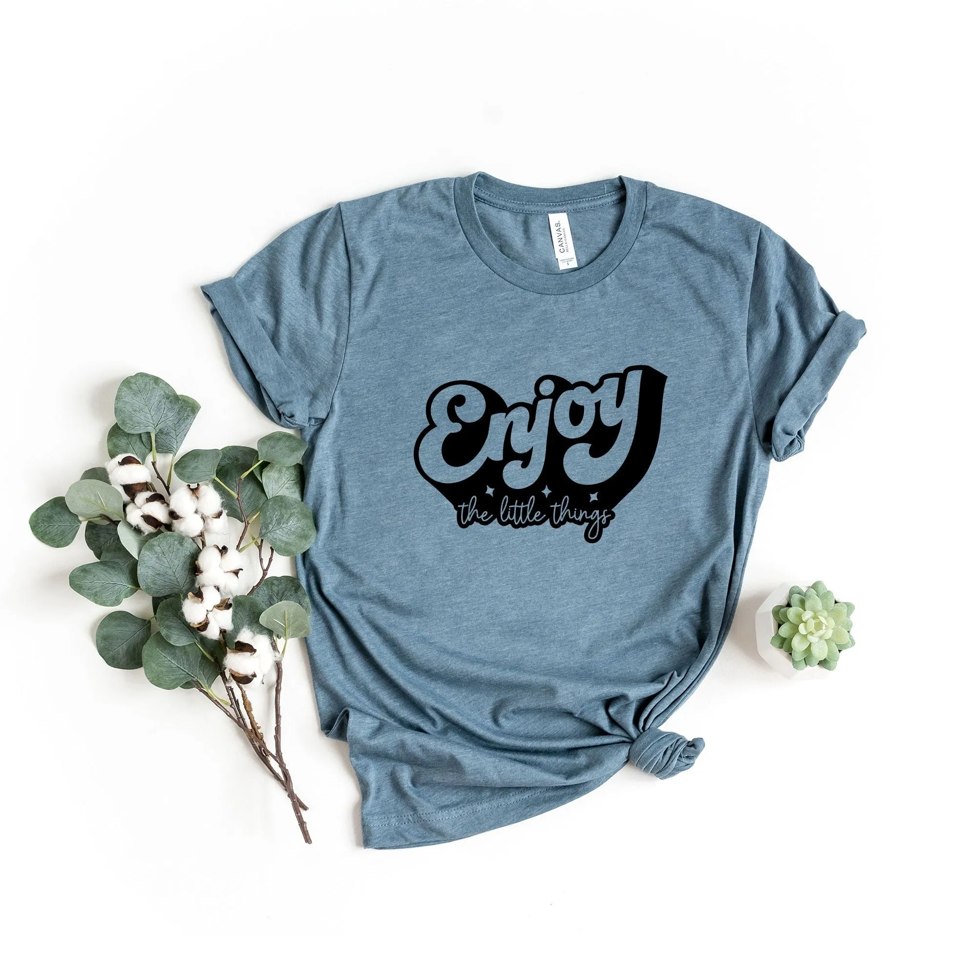 Enjoy The Little Things | Short Sleeve Crew Neck