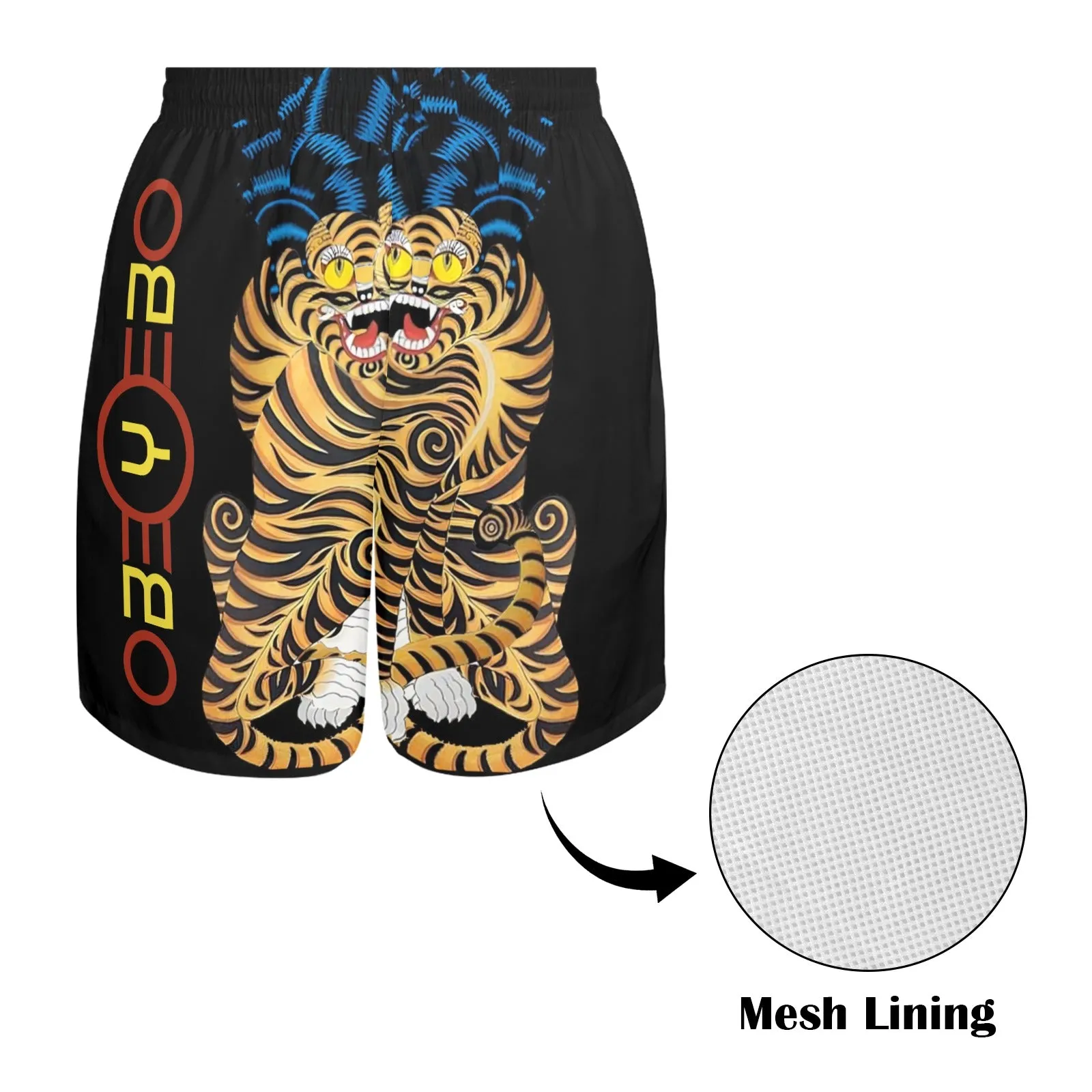 Entanglement Men's Elastic Beach Shorts