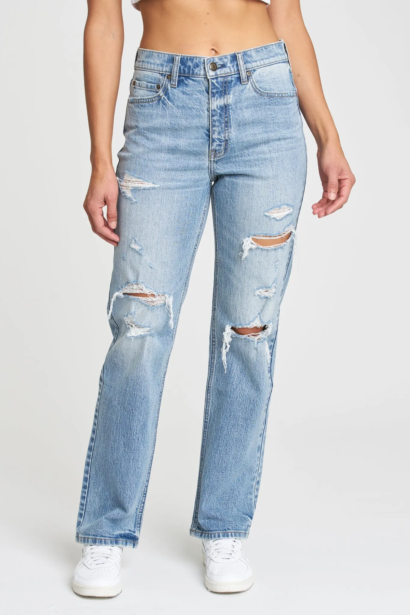 Eunina Codi Dad Jeans in Primrose