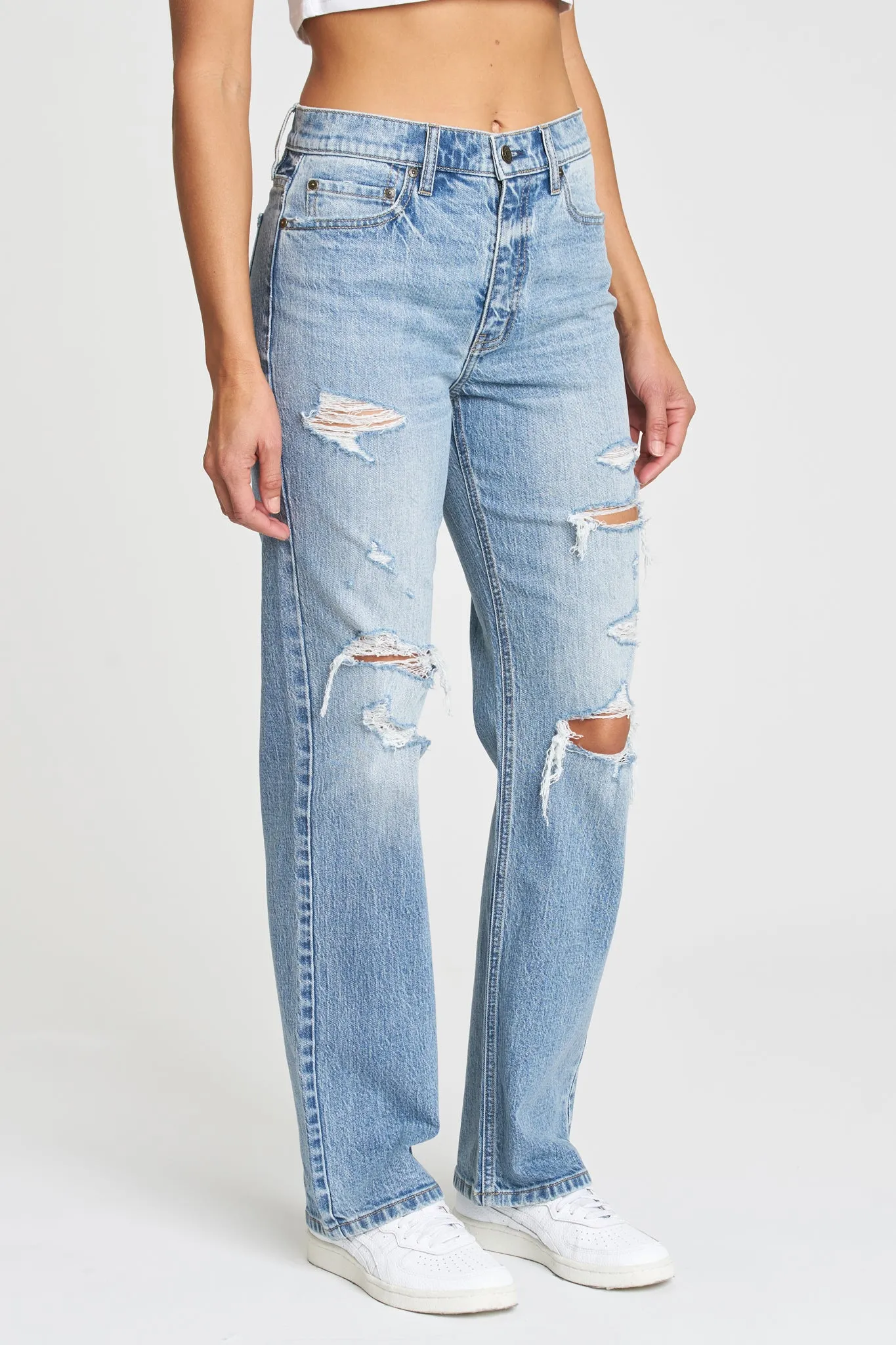Eunina Codi Dad Jeans in Primrose