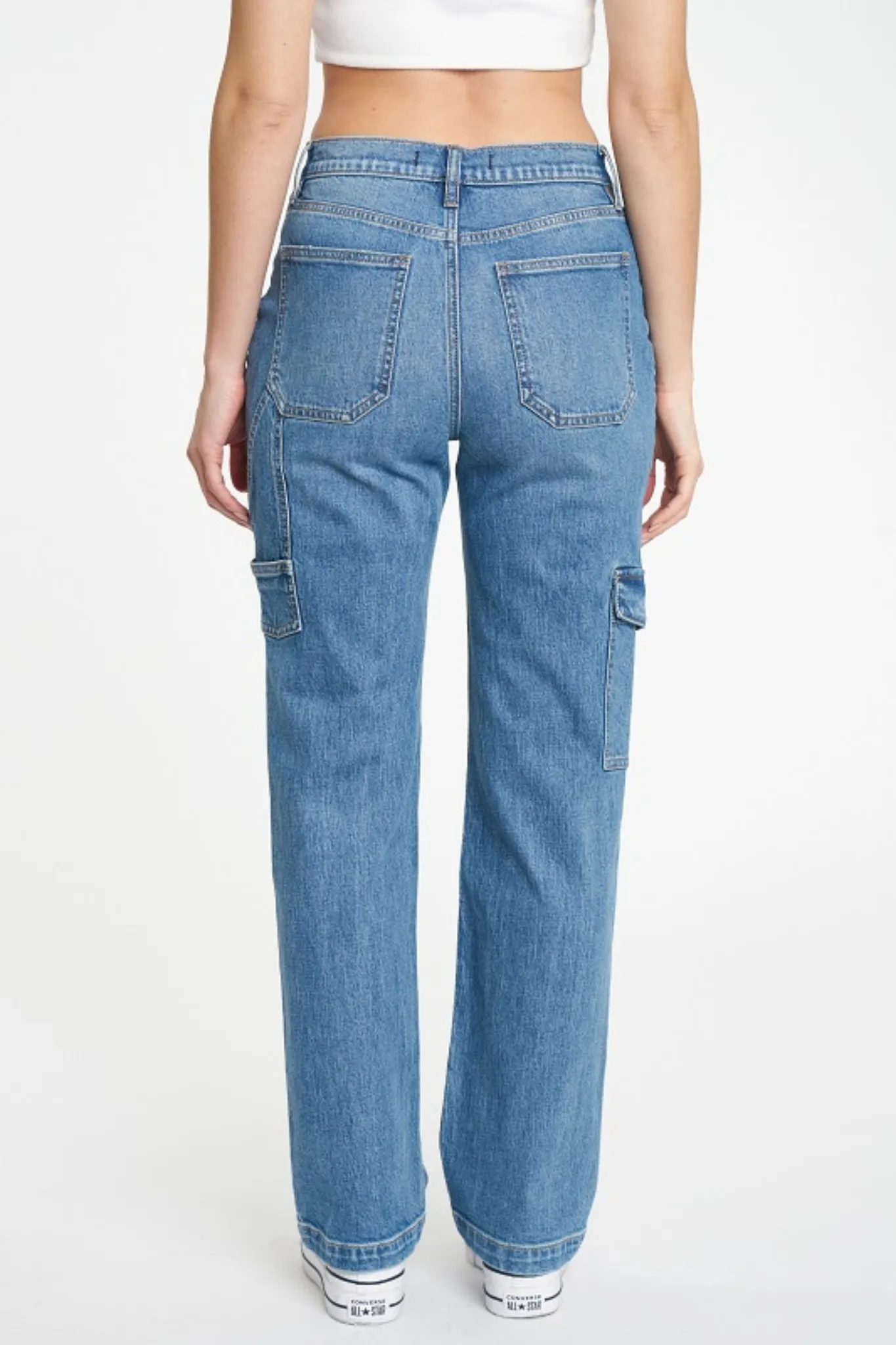 Eunina Codi Dad Jeans in Tulle