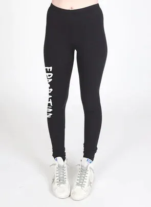 Federation Play Legging Painted Black/White