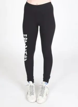 Federation Play Legging Painted Black/White