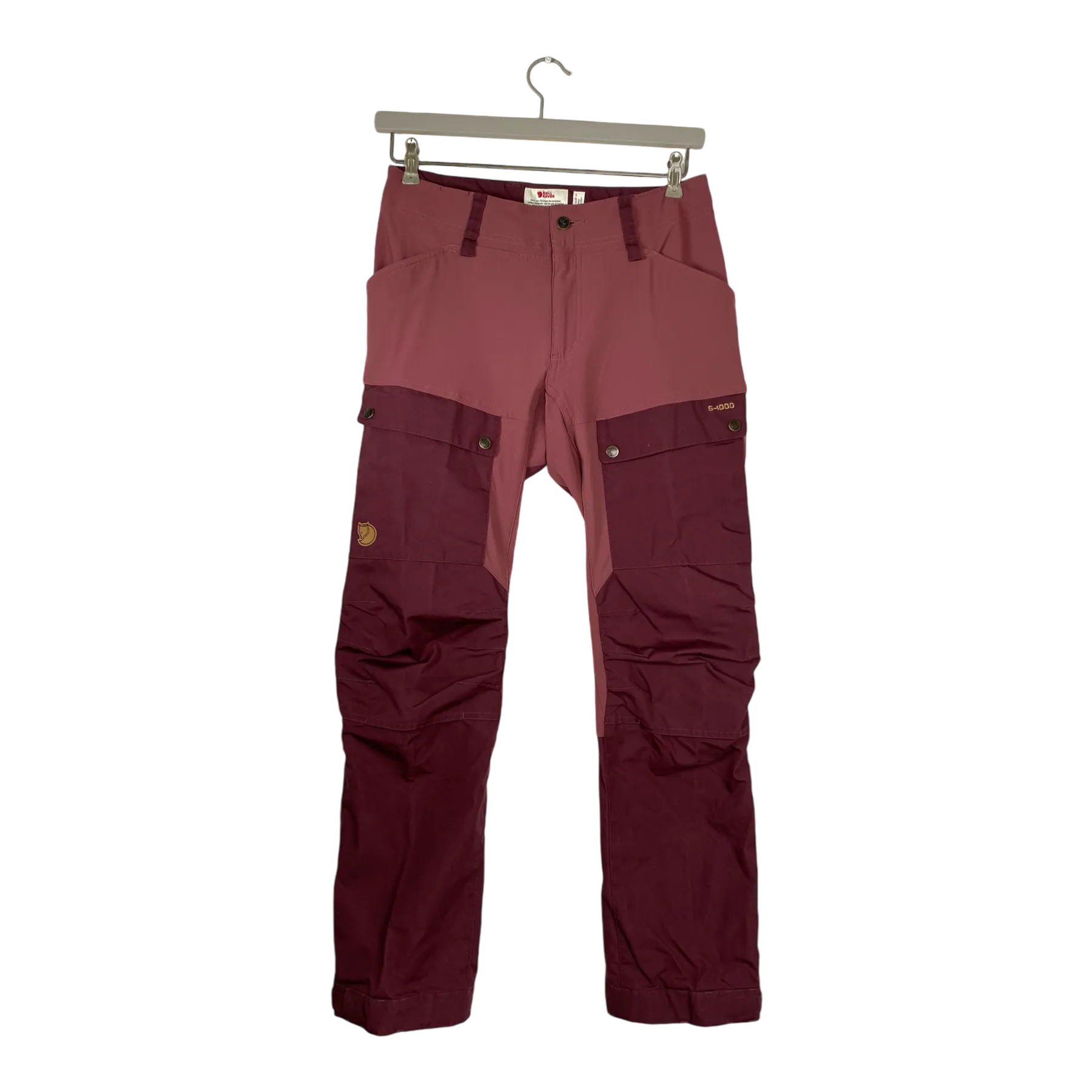 Fjällräven keb g1000 curved fit trousers, wine | woman 40