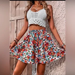 Floral - Boho - Ruffle Shorts