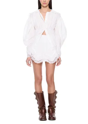 Floral Embroidered Shorts