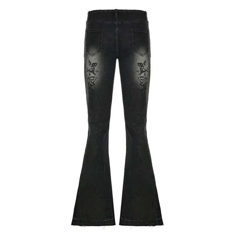 Floral Flare Jeans