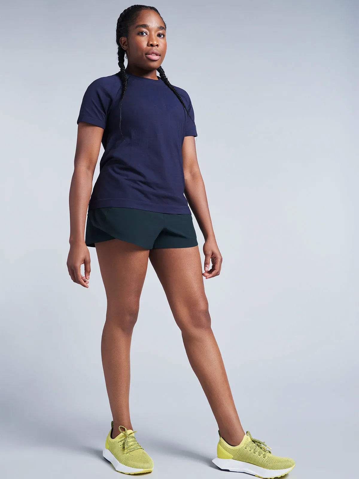 FLY RUN Recycled Short Dark Green