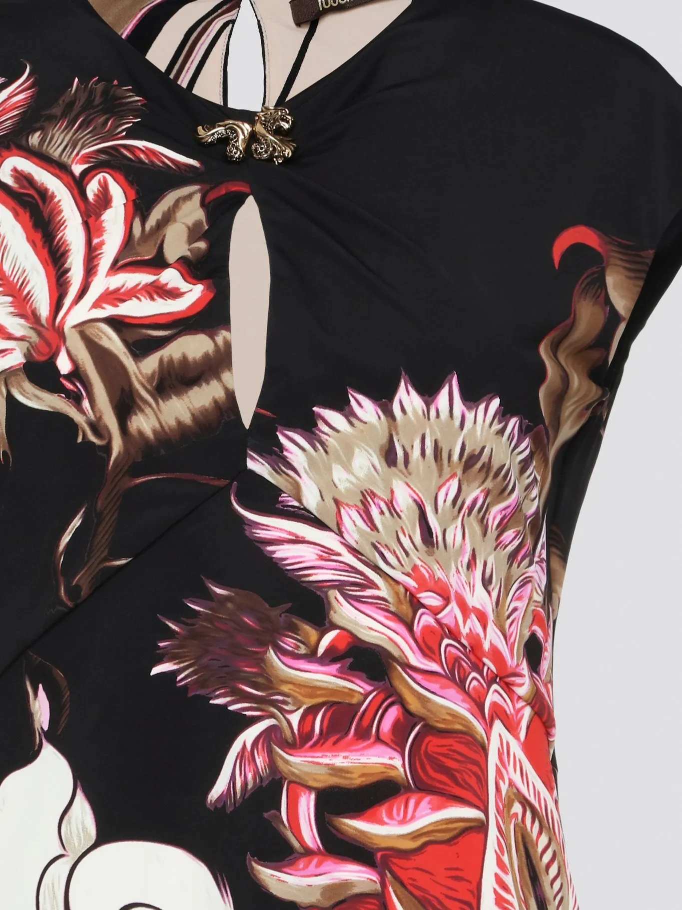 Foliage Keyhole Top