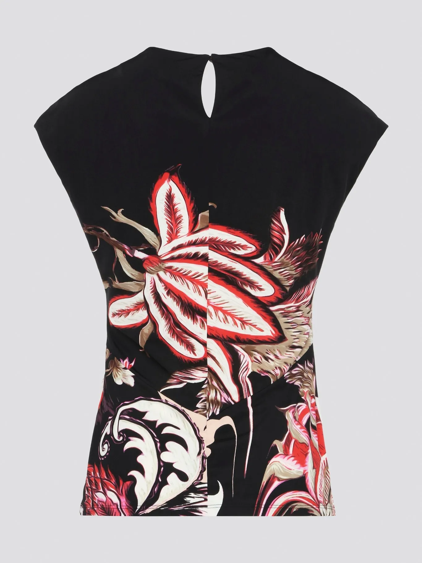 Foliage Keyhole Top
