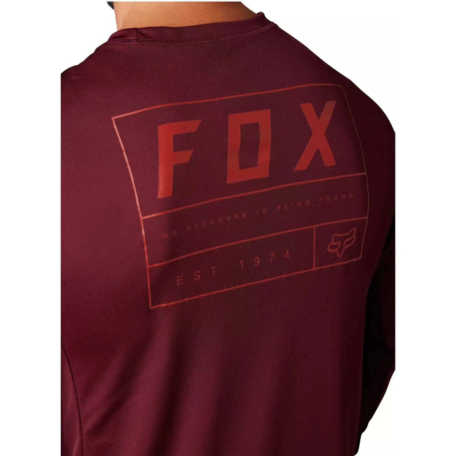 Fox Ranger Swath Long Sleeve Mens Cycling Jersey - Red