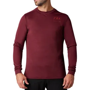 Fox Ranger Swath Long Sleeve Mens Cycling Jersey - Red